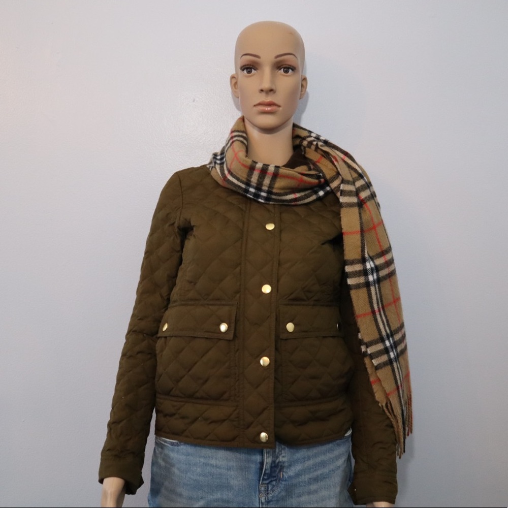 JCREW Quilted Barn Jacket (Green)